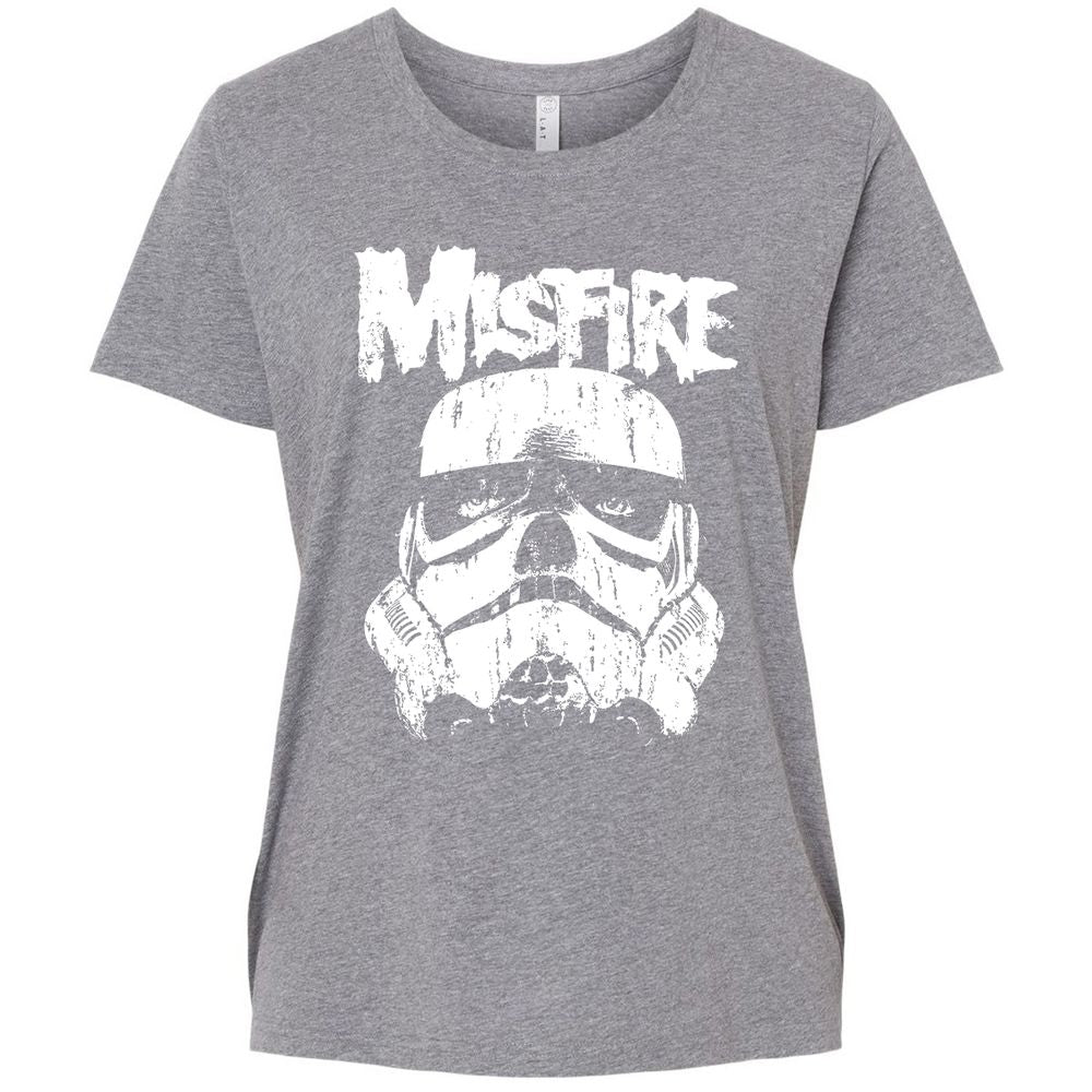 Ladies Curvy Jersey - 4BJM69W6 - Granite Heather - 9