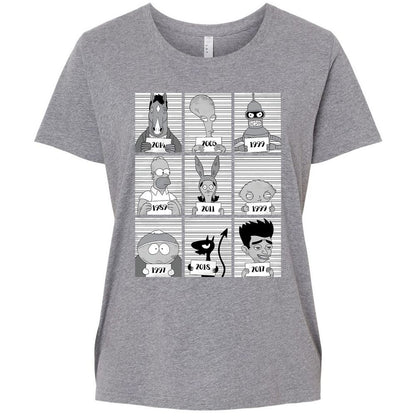 Ladies Curvy Jersey - 3JNDMLU2 - Granite Heather - 9