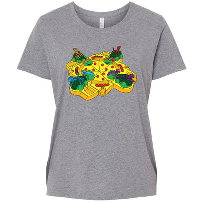 Ladies Curvy Jersey - QN6P7WK3 - Granite Heather - 9