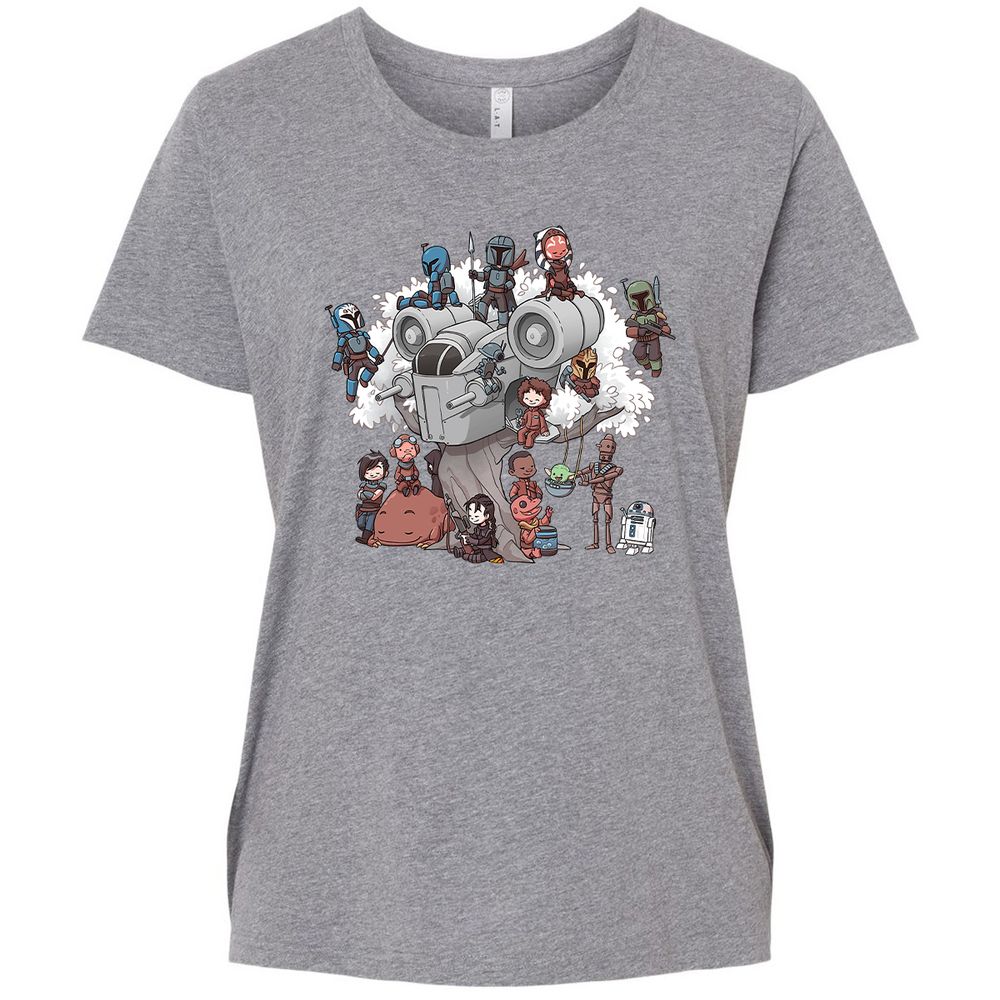 Ladies Curvy Jersey - 3QYN2XB5 - Granite Heather - 9