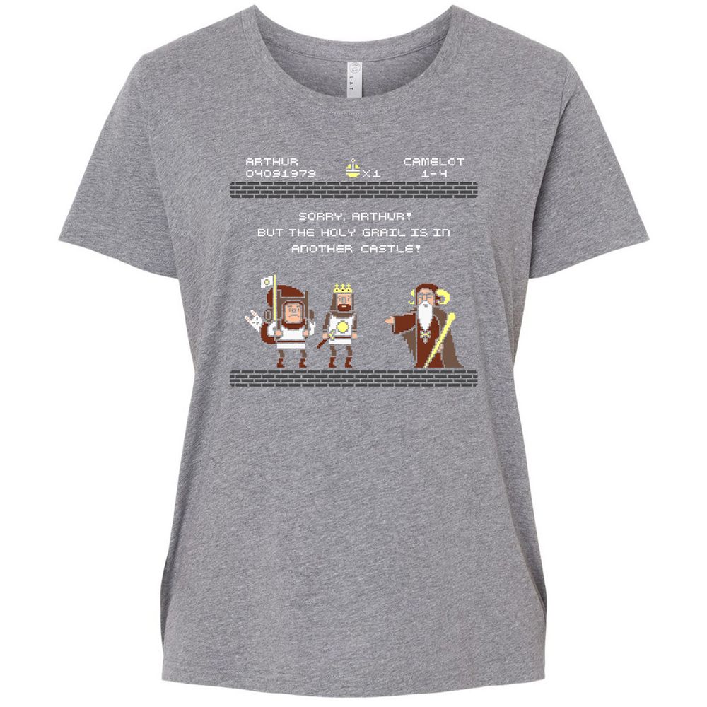 Ladies Curvy Jersey - 74FB5ZTQ - Granite Heather - 9