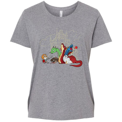 Ladies Curvy Jersey - D6PQ57FV - Granite Heather - 9