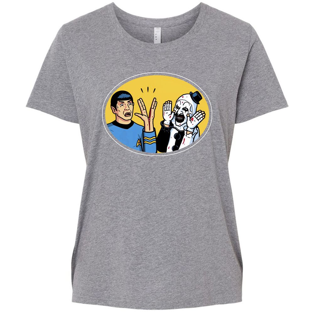 Ladies Curvy Jersey - A23L4TV9 - Granite Heather - 9