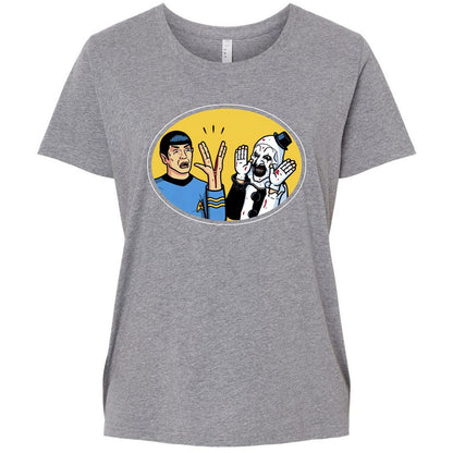 Ladies Curvy Jersey - A23L4TV9 - Granite Heather - 9