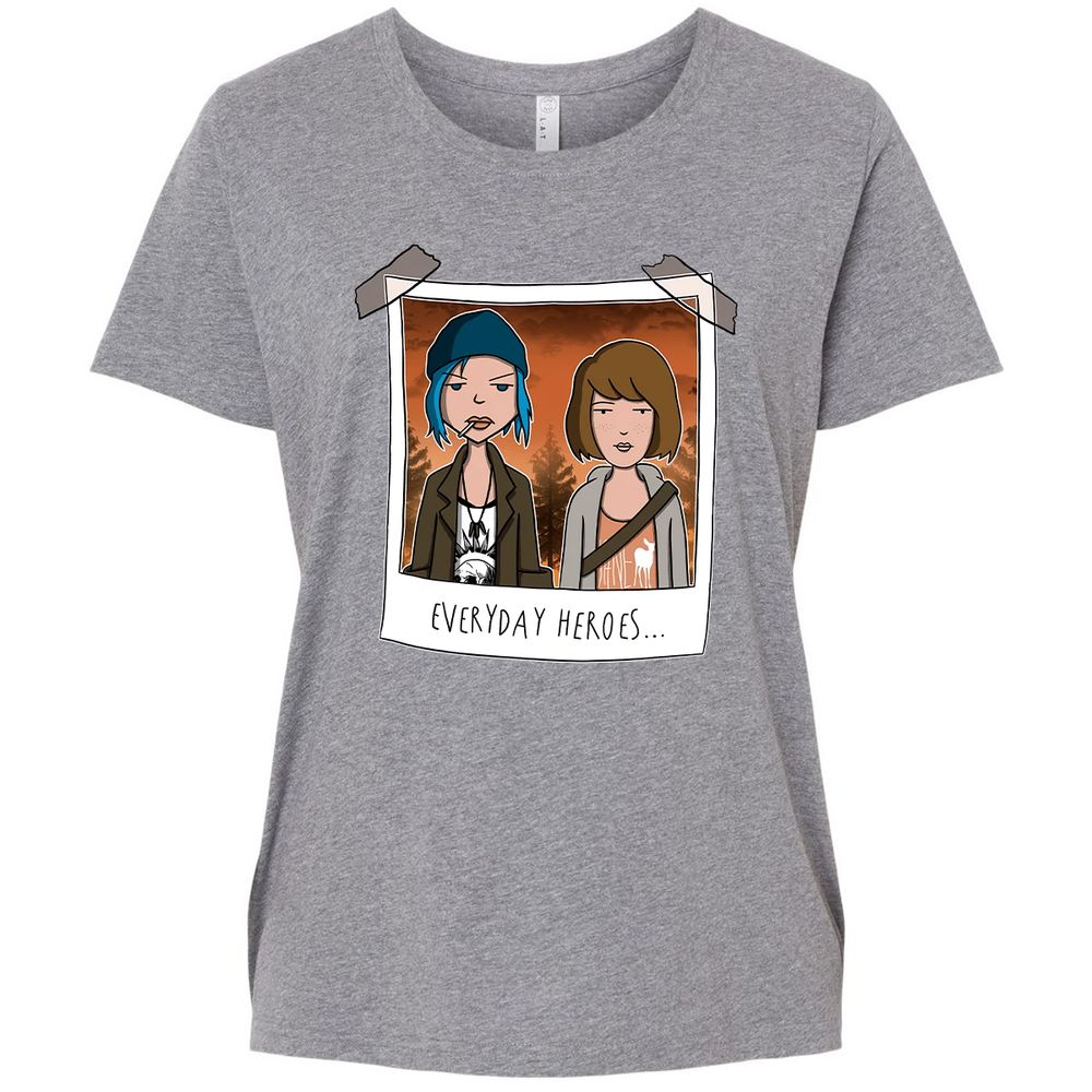 Ladies Curvy Jersey - J4WU9MKU - Granite Heather - 9