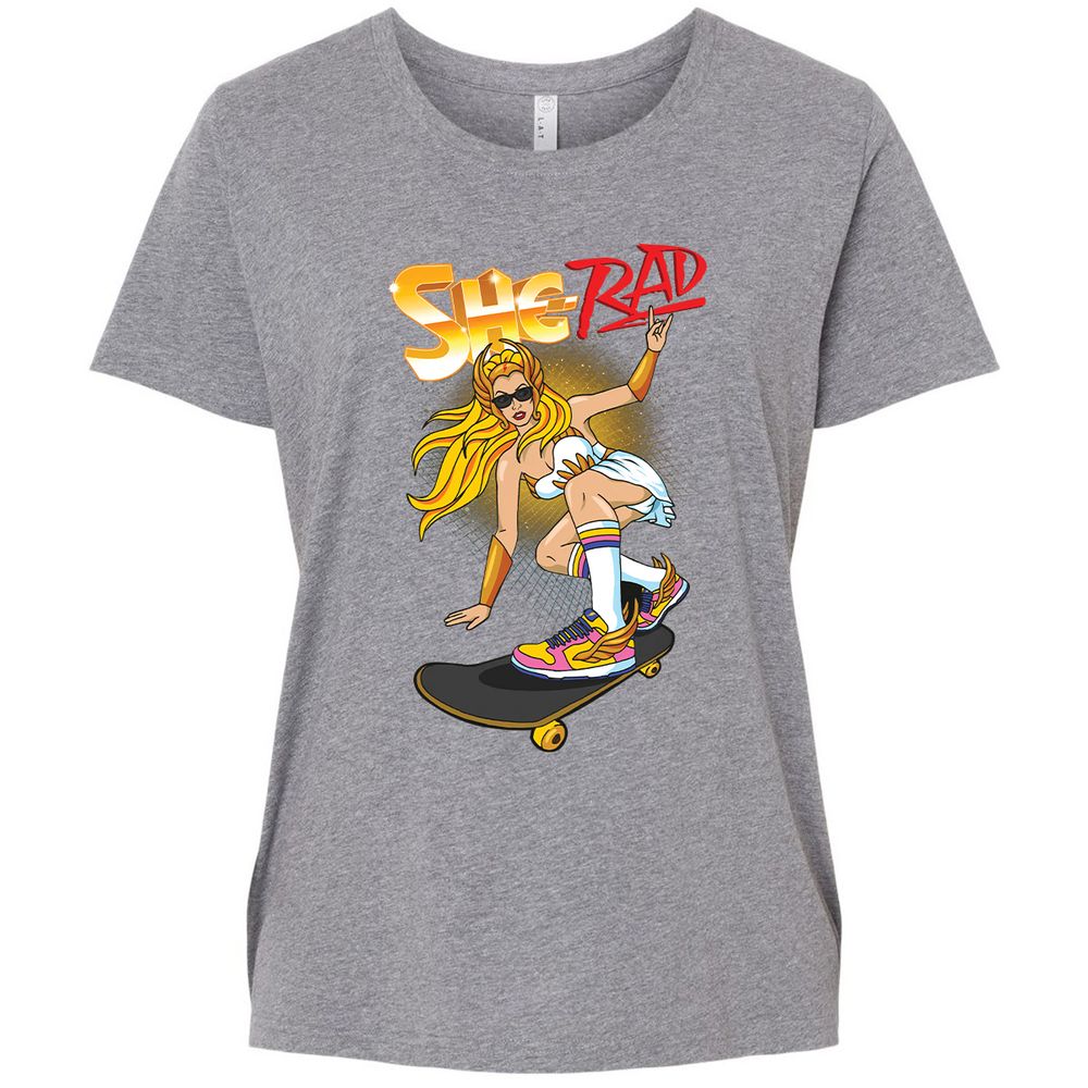 Ladies Curvy Jersey - XQZ96HJT - Granite Heather - 9