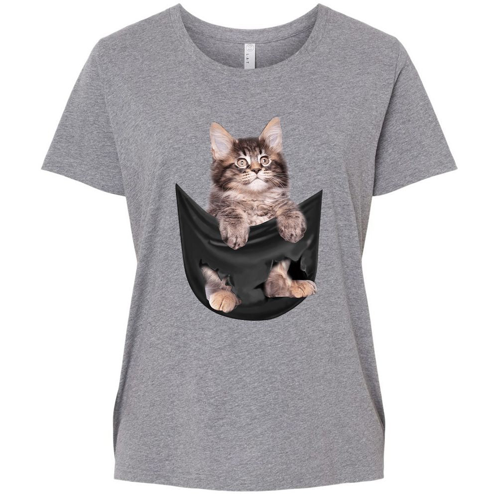 Ladies Curvy Jersey - DTP8Z9MU - Granite Heather - 9