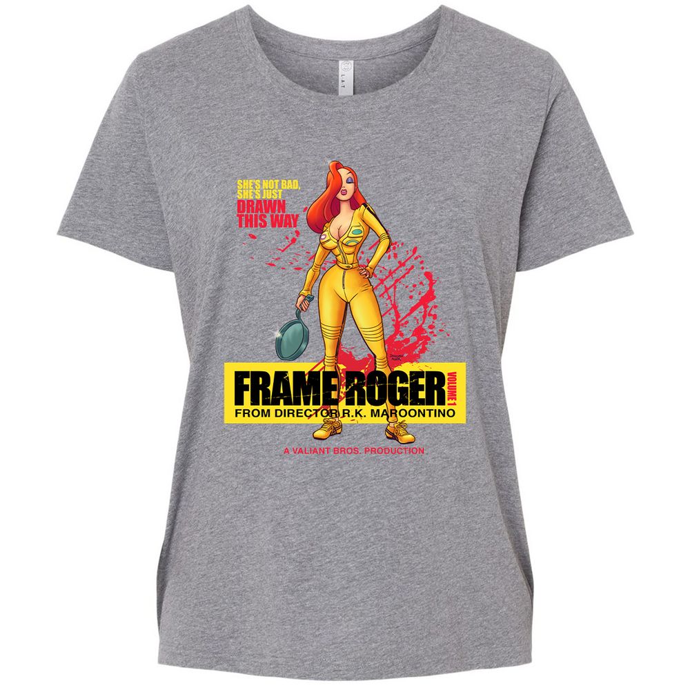 Ladies Curvy Jersey - LZDP9KMJ - Granite Heather - 9