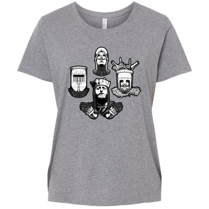 Ladies Curvy Jersey - BHK8J849 - Granite Heather - 9