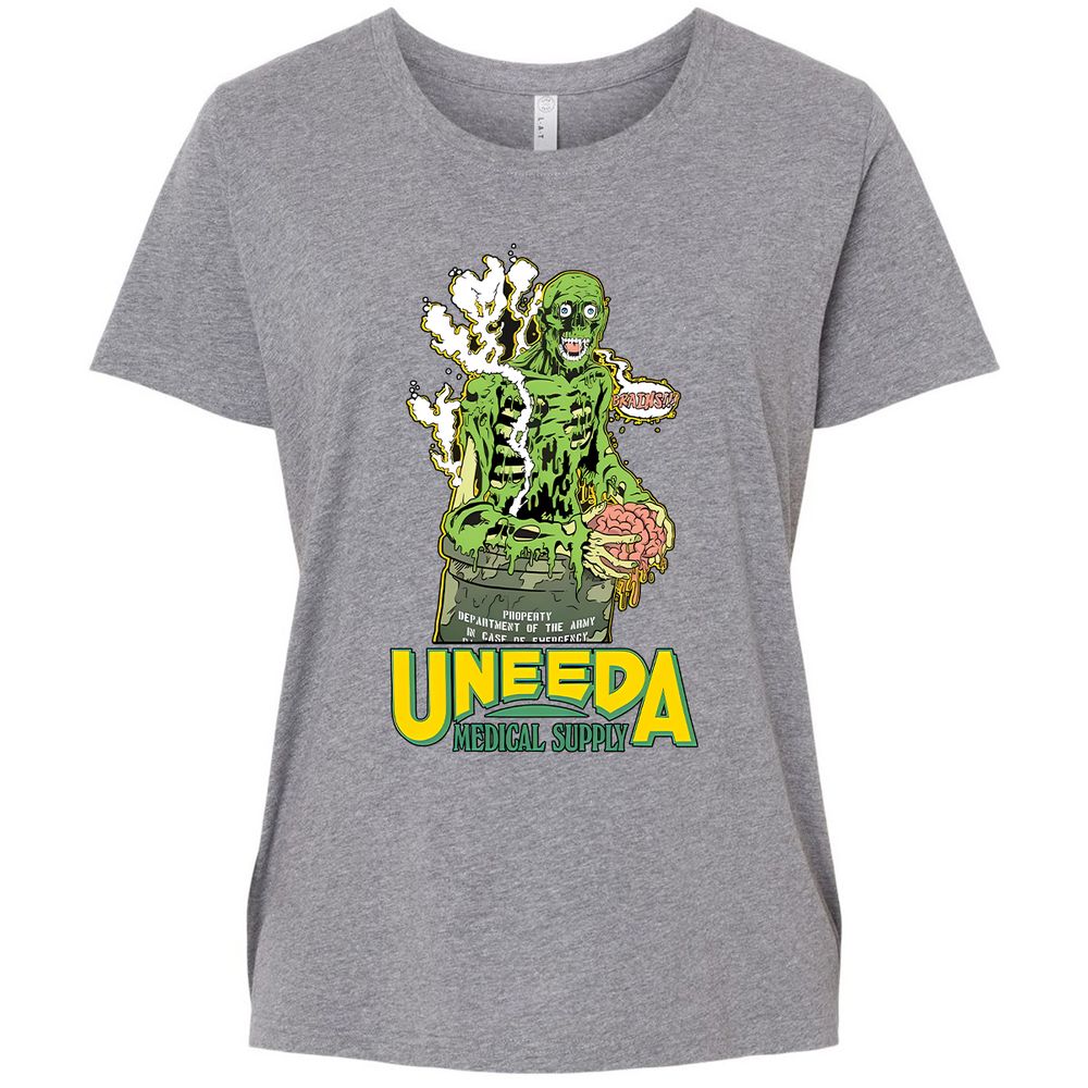 Ladies Curvy Jersey - QUF2J16R - Granite Heather - 9