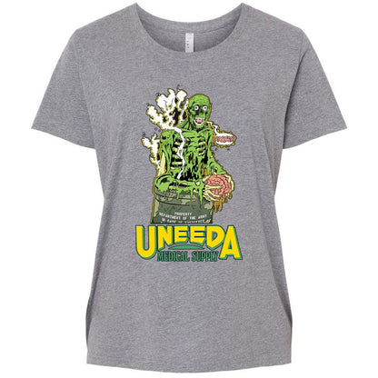 Ladies Curvy Jersey - QUF2J16R - Granite Heather - 9