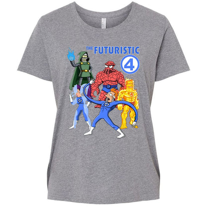 Ladies Curvy Jersey - QGUVMB67 - Granite Heather - 9