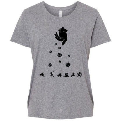 Ladies Curvy Jersey - 1BL9CR4X - Granite Heather - 9