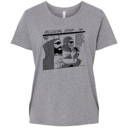 Ladies Curvy Jersey - 8LJ4MA2Q - Granite Heather - 9