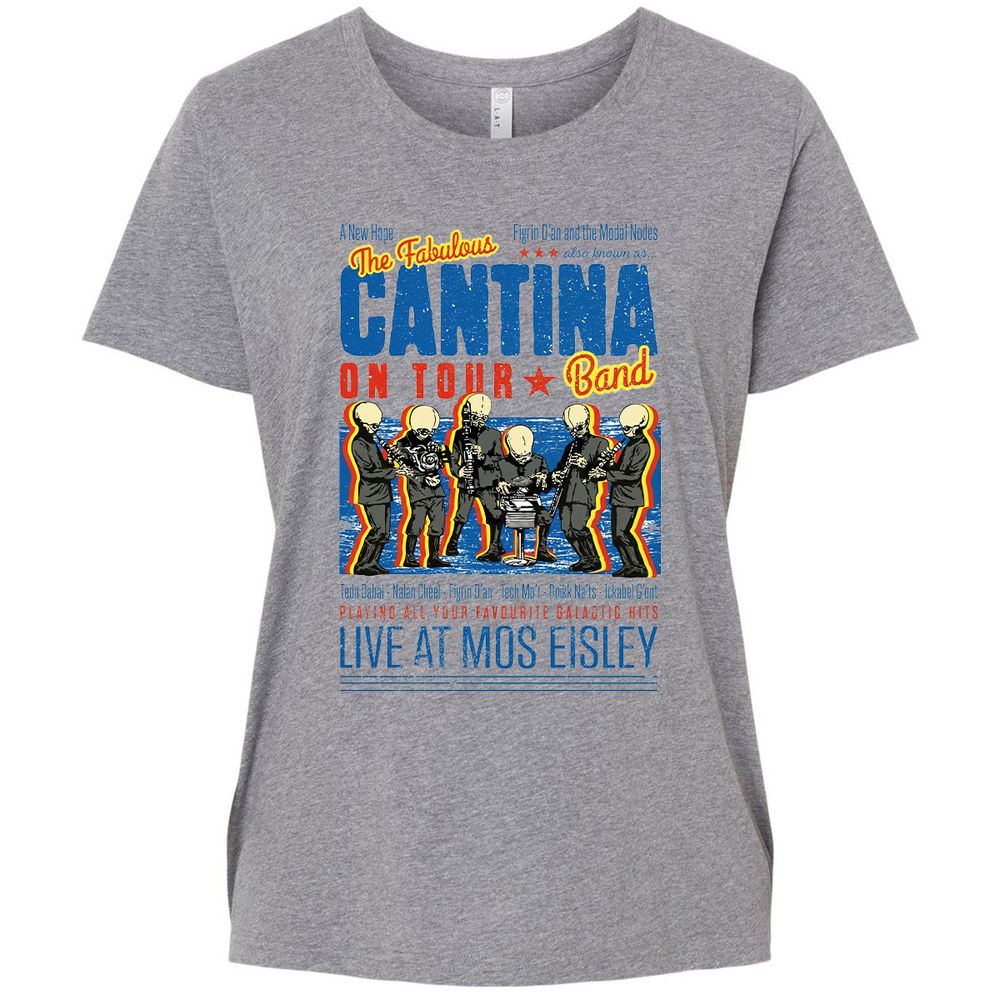 Ladies Curvy Jersey - 9VYHVBU3 - Granite Heather - 9