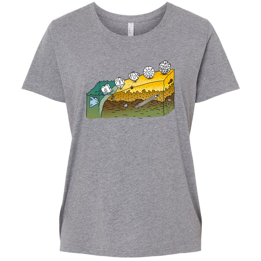 Ladies Curvy Jersey - FPTUV1JQ - Granite Heather - 9