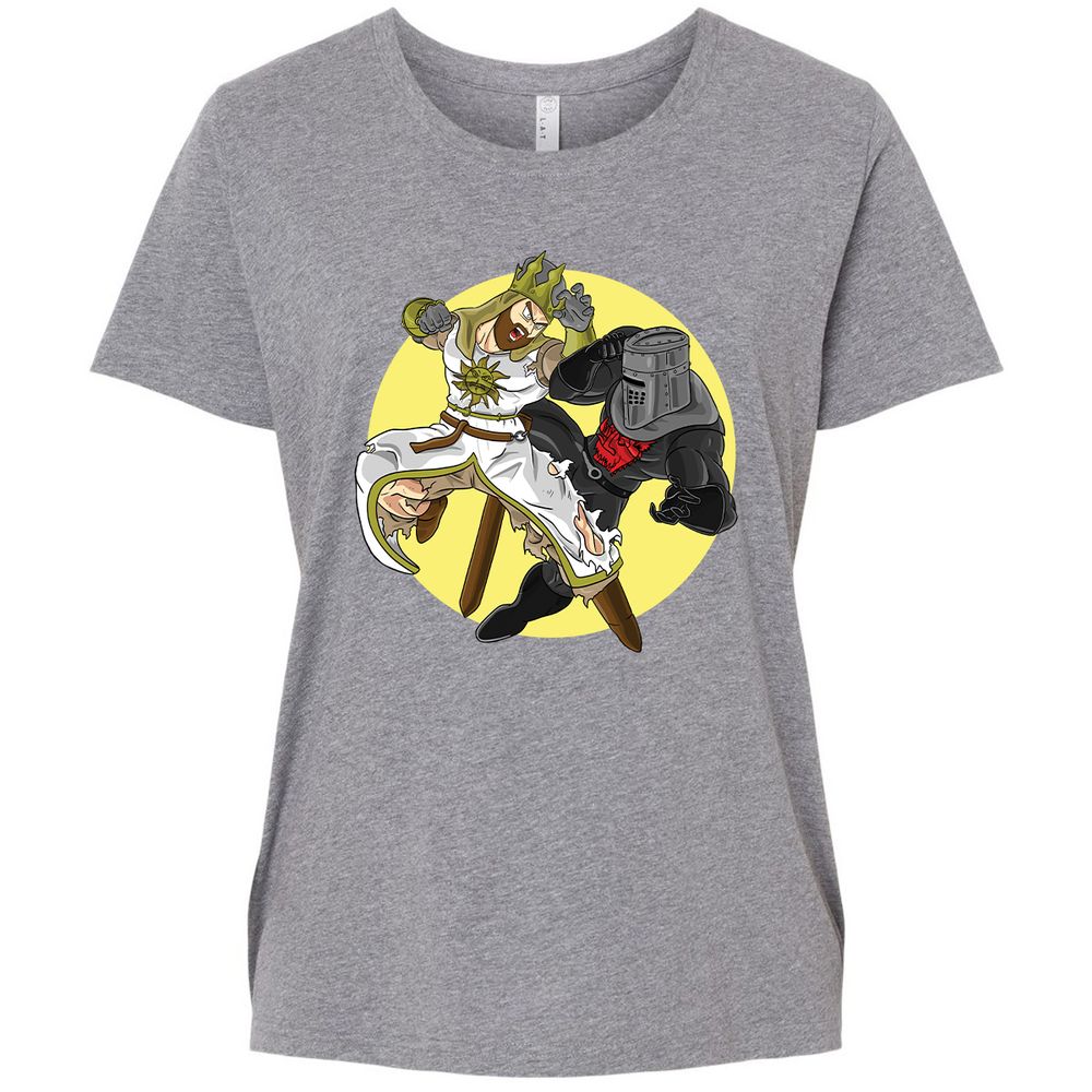 Ladies Curvy Jersey - 191HWM3P - Granite Heather - 9