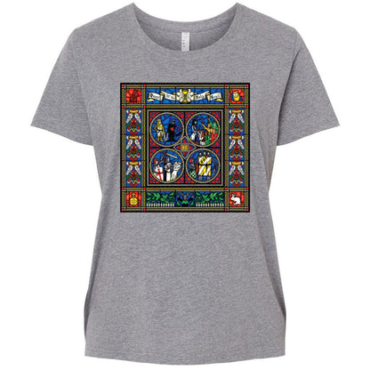 Ladies Curvy Jersey - 596RW5SZ - Granite Heather - 9