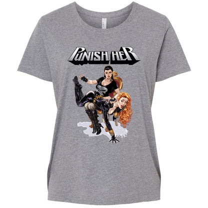 Ladies Curvy Jersey - 1K88BXVU - Granite Heather - 9