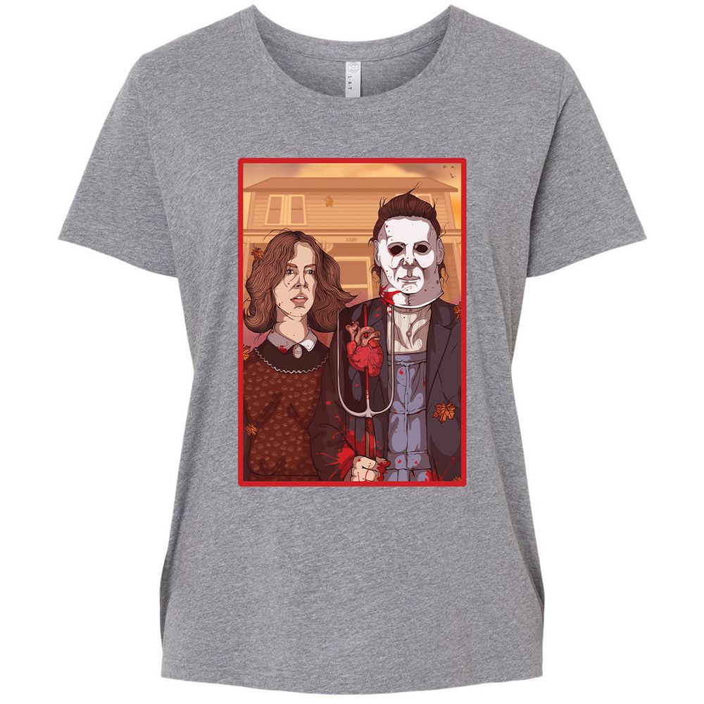 Ladies Curvy Jersey - T5P9WXEE - Granite Heather - 9