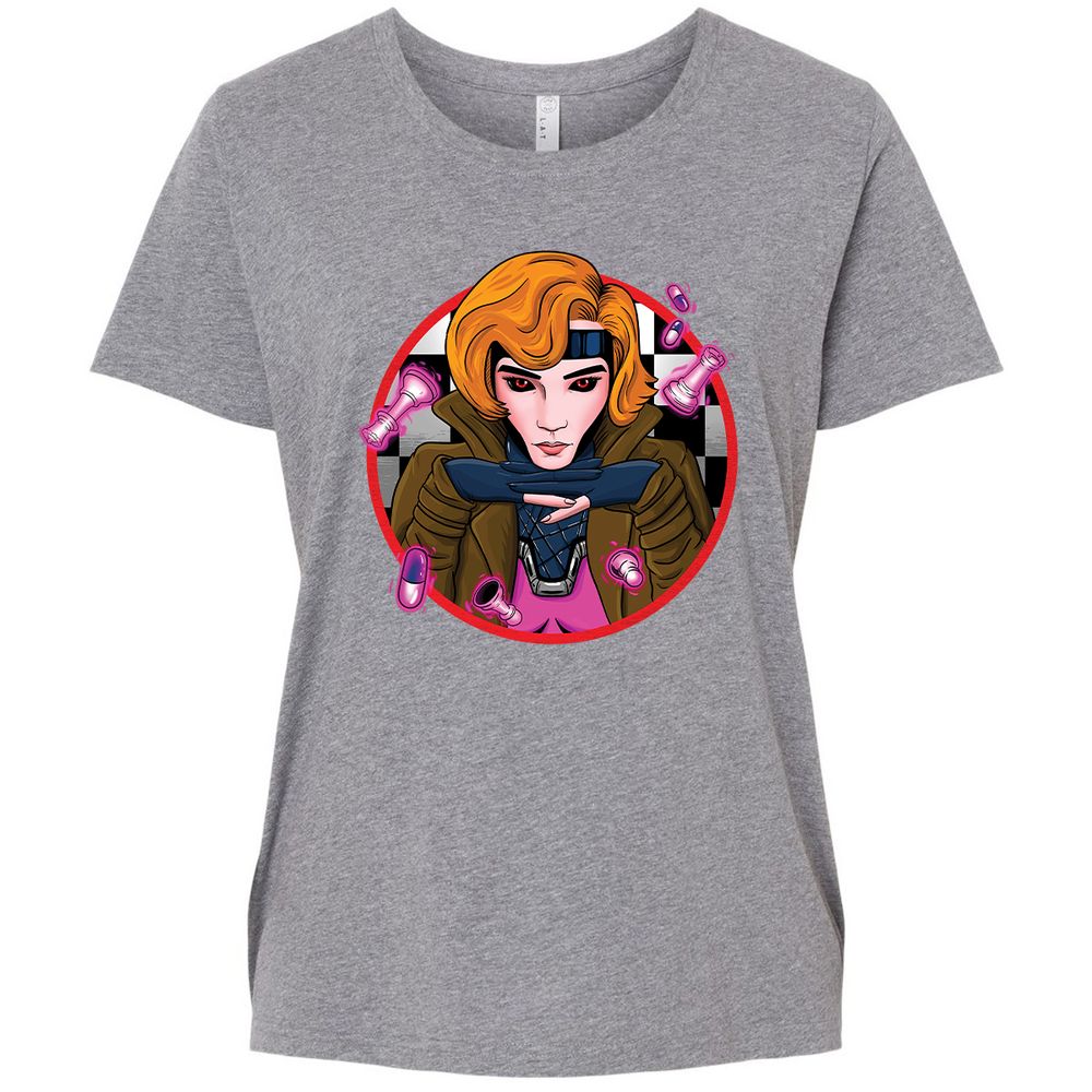 Ladies Curvy Jersey - JCLWX93Z - Granite Heather - 9