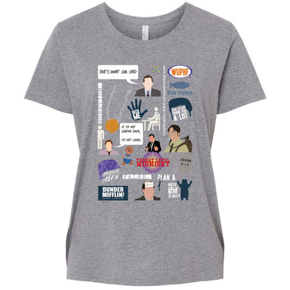 Ladies Curvy Jersey - HDEHQRV9 - Granite Heather - 9