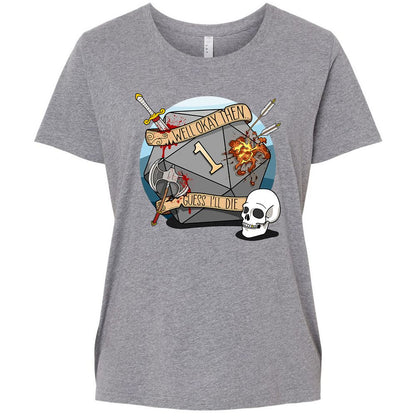 Ladies Curvy Jersey - QCPN7LWH - Granite Heather - 9