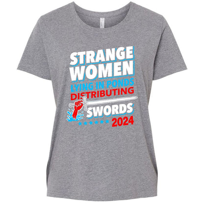 Ladies Curvy Jersey - A48TA254 - Granite Heather - 9