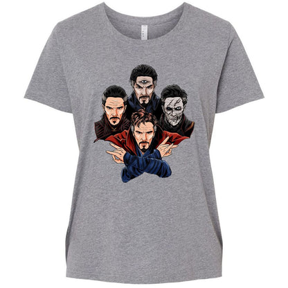 Ladies Curvy Jersey - 6HU8D554 - Granite Heather - 9