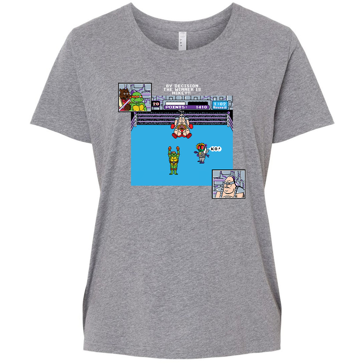 Ladies Curvy Jersey - 2AN57TXG - Granite Heather - 9