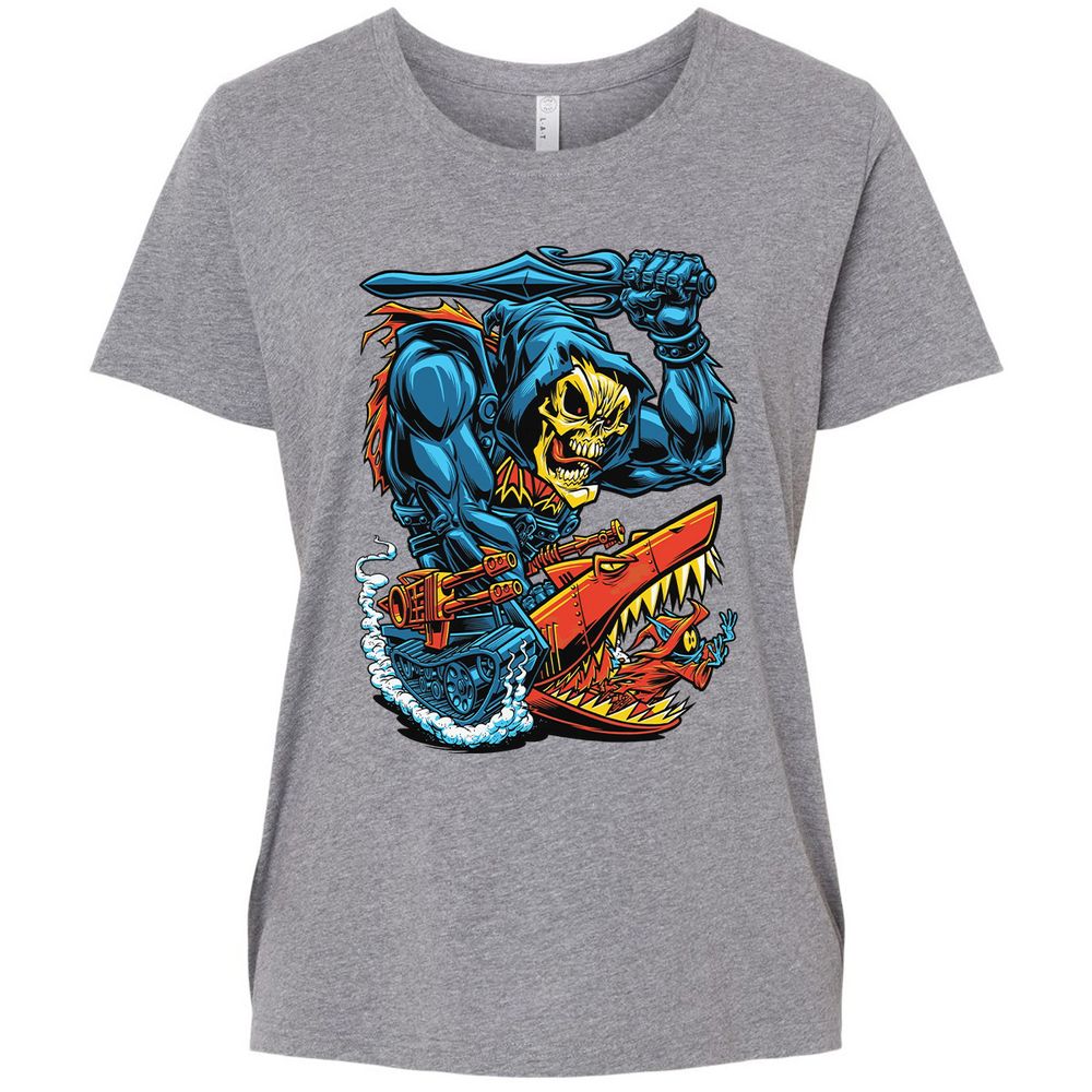 Ladies Curvy Jersey - JSG87ZG3 - Granite Heather - 9