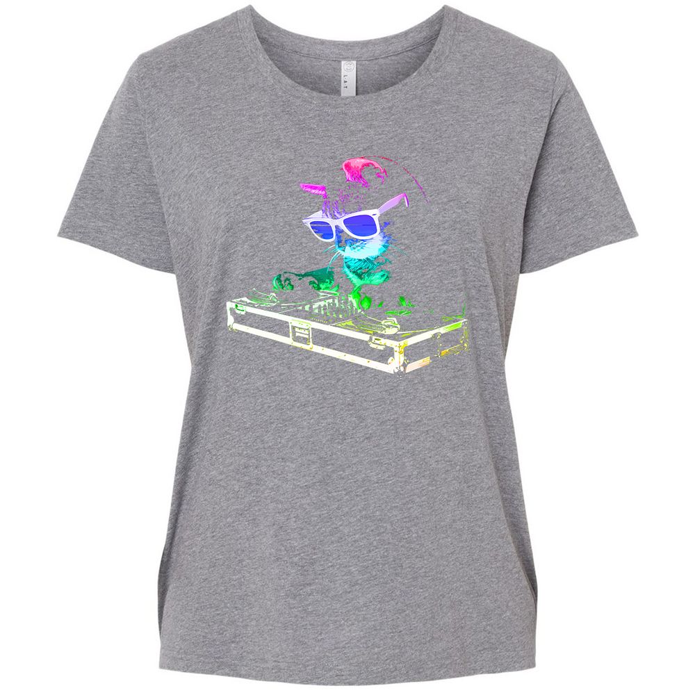 Ladies Curvy Jersey - LNS8RU3E - Granite Heather - 9