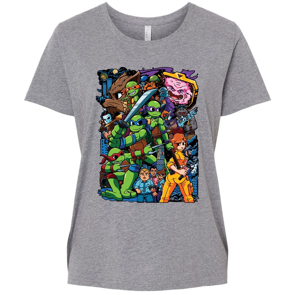 Ladies Curvy Jersey - F4965KFA - Granite Heather - 9