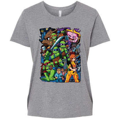 Ladies Curvy Jersey - F4965KFA - Granite Heather - 9