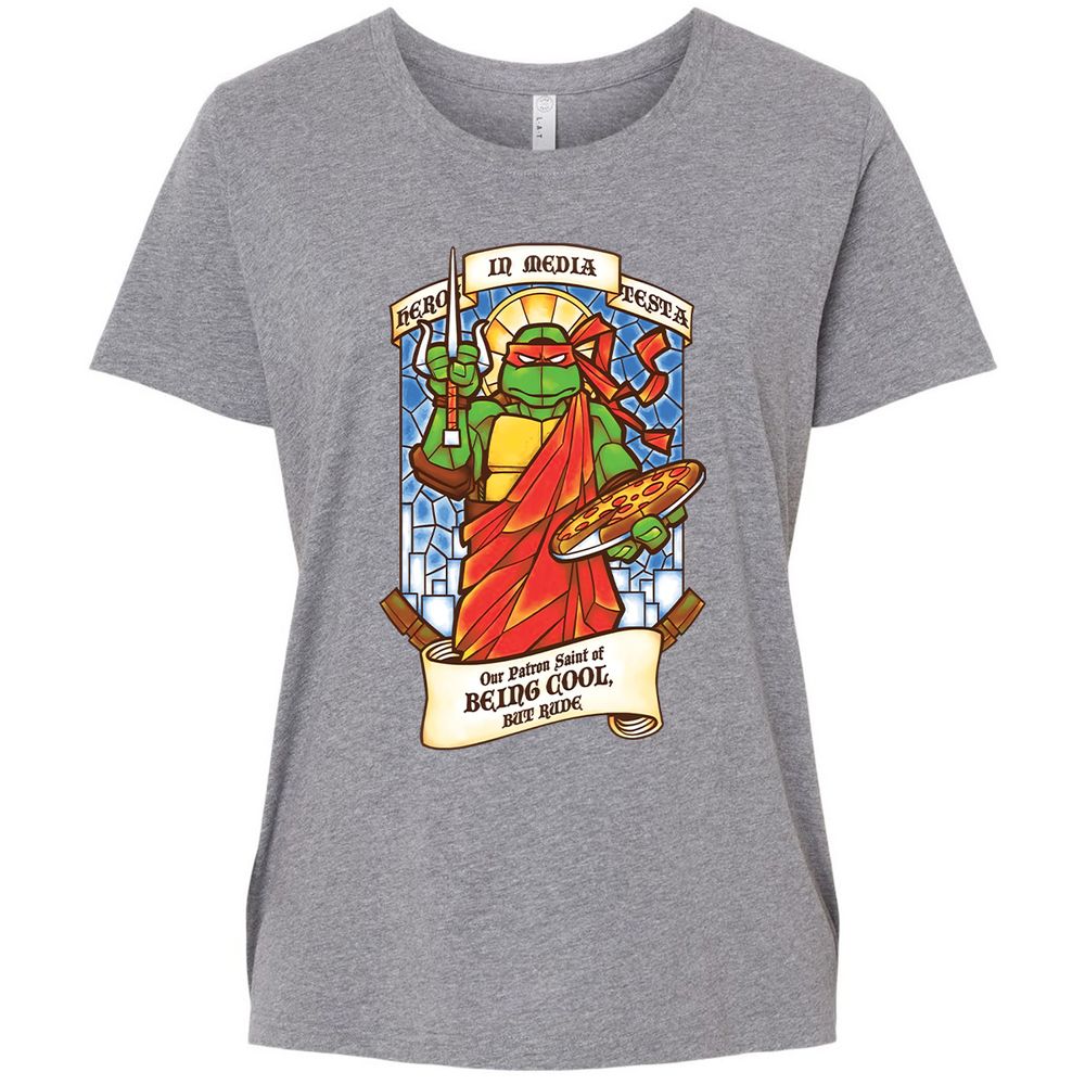 Ladies Curvy Jersey - XFQSZV4R - Granite Heather - 9