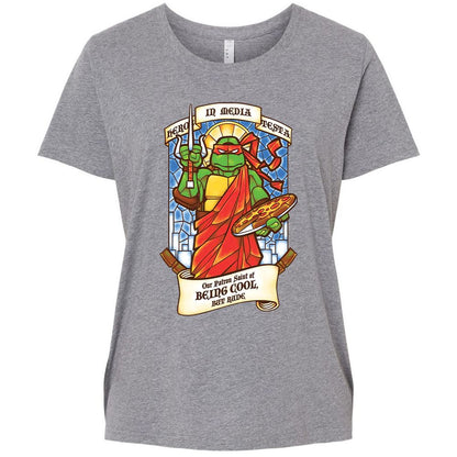 Ladies Curvy Jersey - XFQSZV4R - Granite Heather - 9