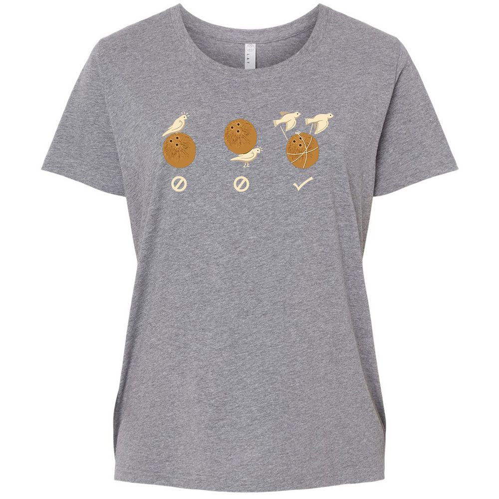 Ladies Curvy Jersey - 7VULF7S6 - Granite Heather - 9