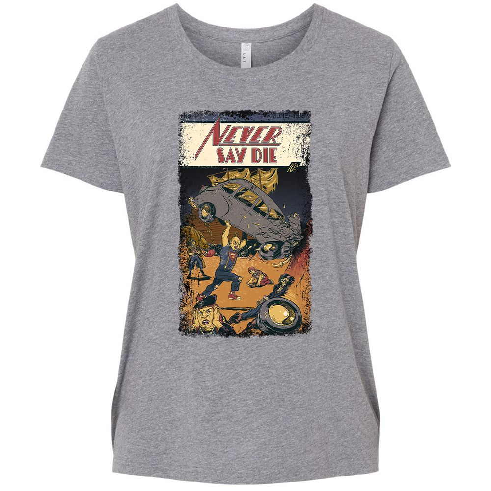 Ladies Curvy Jersey - 78BJQ1LM - Granite Heather - 9