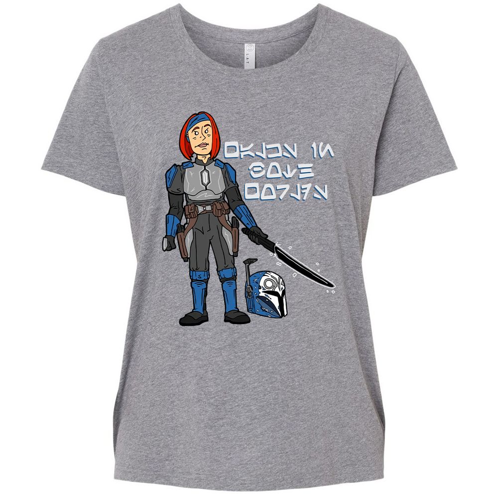 Ladies Curvy Jersey - 9BE1G7D8 - Granite Heather - 9