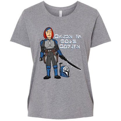 Ladies Curvy Jersey - 9BE1G7D8 - Granite Heather - 9