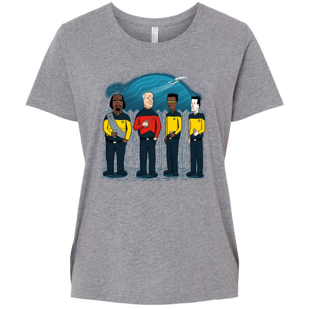 Ladies Curvy Jersey - E4N81BXW - Granite Heather - 9