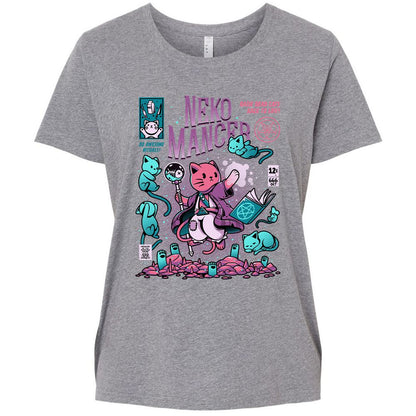 Ladies Curvy Jersey - 5B8ZH5S3 - Granite Heather - 9