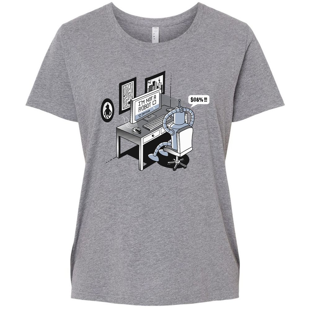 Ladies Curvy Jersey - 88WRUHHJ - Granite Heather - 9