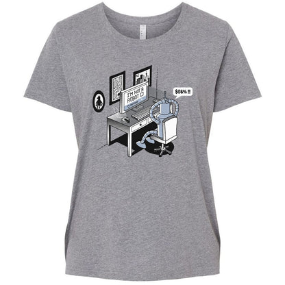 Ladies Curvy Jersey - 88WRUHHJ - Granite Heather - 9