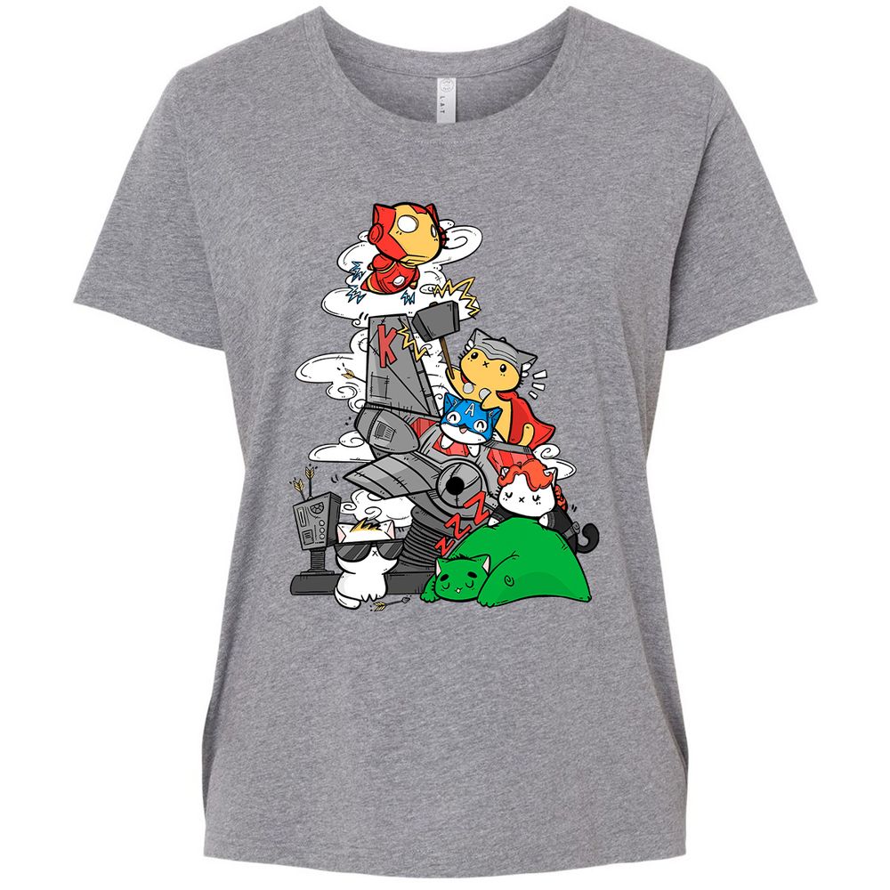 Ladies Curvy Jersey - PY578XQG - Granite Heather - 9