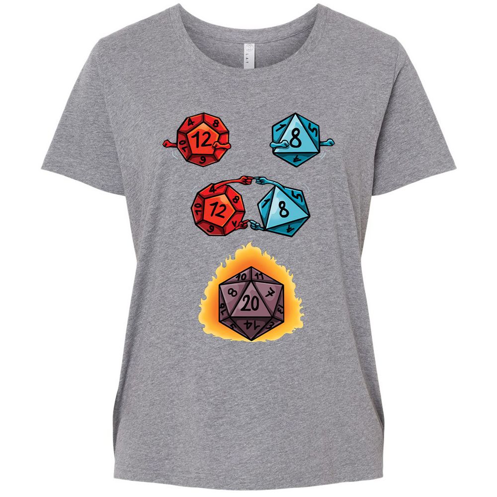 Ladies Curvy Jersey - 4SQE65AA - Granite Heather - 9