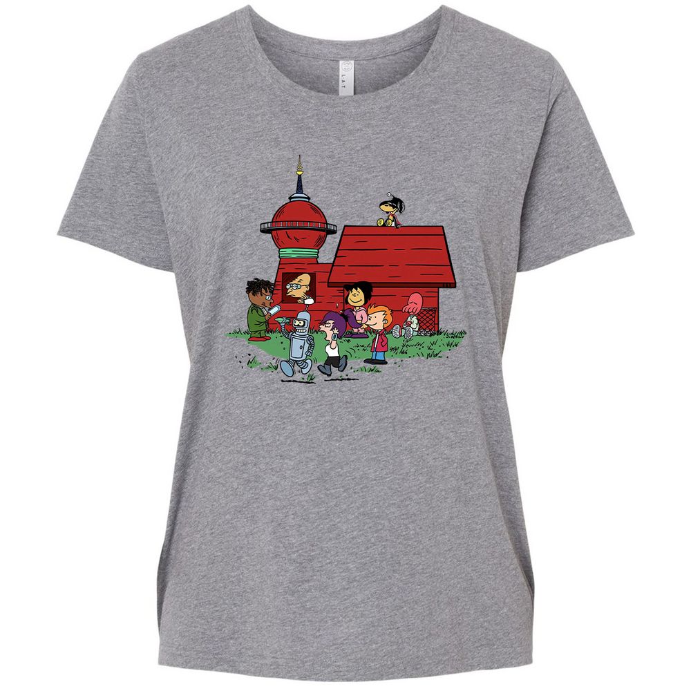 Ladies Curvy Jersey - VFUP49KJ - Granite Heather - 9