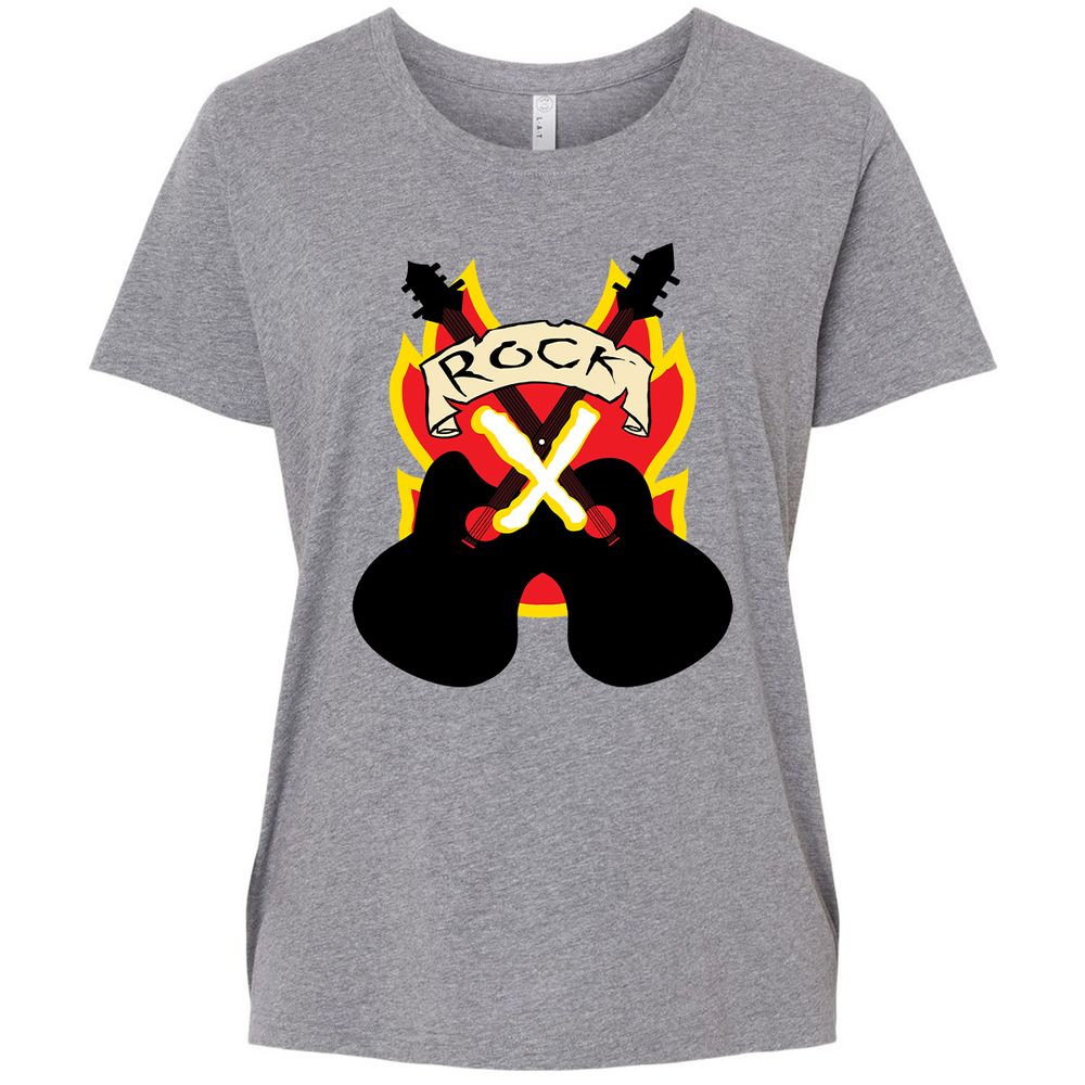 Ladies Curvy Jersey - 13W458Q5 - Granite Heather - 9