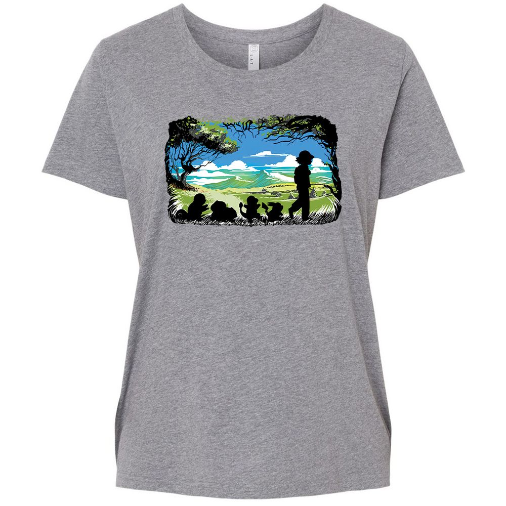 Ladies Curvy Jersey - 1A14S8LB - Granite Heather - 9