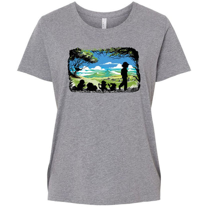 Ladies Curvy Jersey - 1A14S8LB - Granite Heather - 9